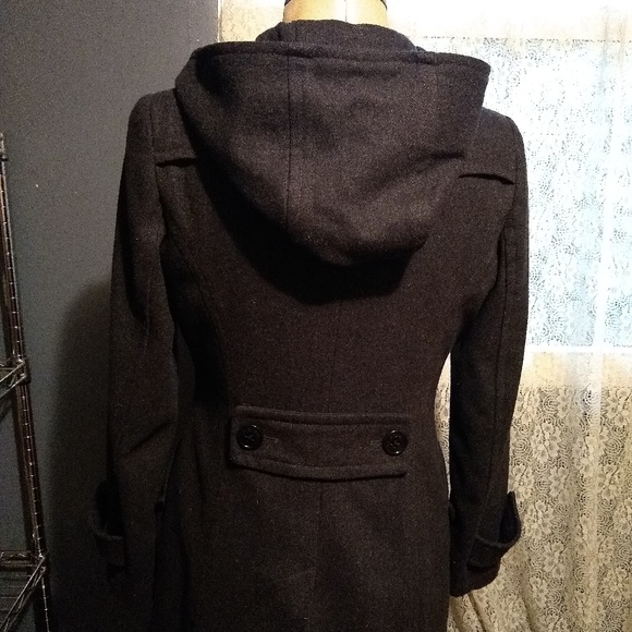 Miss Sixty Wool hooded pea coat style jacket - Picture 6 of 8